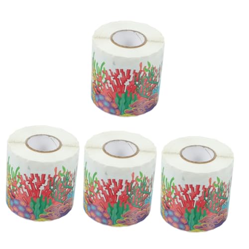 DOITOOL 4 Rollen Wasserfester Selbstklebender Border Sticker für Dekoration Cartoon Seeboden Design für Pinnwände Klassenzimmer und Partys von DOITOOL