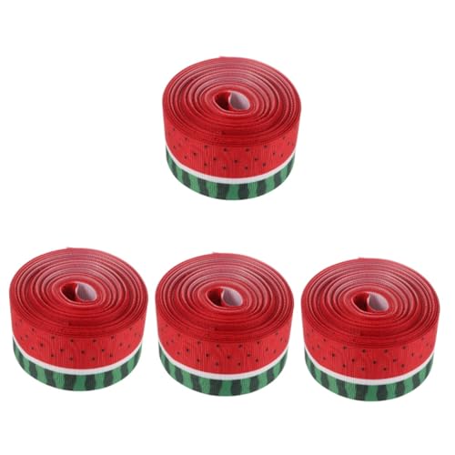 DOITOOL 4 Rollen Wassermelonenmuster Für Verpackung Bänder Zum Verpacken Wassermelone Hochzeit Banddekor Wassermelonenband Gemustertes Band Praktisches Geschenkband Diy -band Polyester DOITOOL 4 Rollen Wassermelonenmuster Für Verpackung Bänder Zum Verpacken Wassermelone Hochzeit Banddekor Wassermelonenband Gemustertes Band Praktisches Geschenkband Diy -band Polyester von DOITOOL