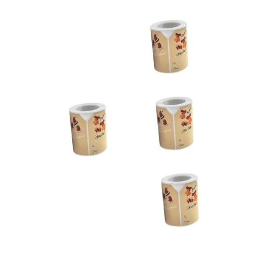 DOITOOL 4 Rollen Weihnachtsaufkleber aus Kraftpapier mit Schneemann und Weihnachtsstrümpfen Selbstklebende Geschenketiketten für Geschenke Süßigkeiten Kalender und Scrapbooking Festlich DOITOOL 4 Rollen Weihnachtsaufkleber aus Kraftpapier mit Schneemann und Weihnachtsstrümpfen Selbstklebende Geschenketiketten für Geschenke Süßigkeiten Kalender und Scrapbooking Festlich von DOITOOL