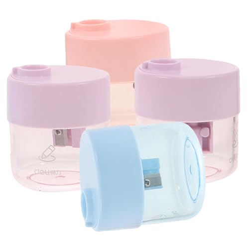 DOITOOL 4 STÜCKE Teiliges Bleistiftspitzer Transparent Manuell Tragbar für Schüler Jungen Mädchen Schulbedarf Zufällige Farbe Zufällige Farbe DOITOOL 4 STÜCKE Teiliges Bleistiftspitzer Transparent Manuell Tragbar für Schüler Jungen Mädchen Schulbedarf Zufällige Farbe Zufällige Farbe von DOITOOL