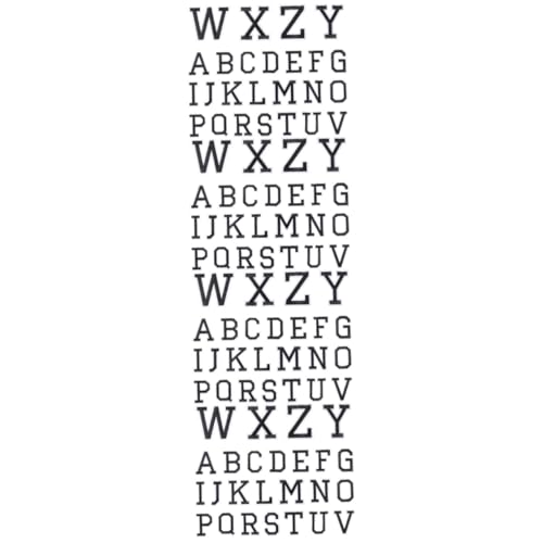 DOITOOL 4 Sätze Brief Stickatch Die Reparatur Alphabet-aufkleber Buchstabenflecken Stickerei Buchstaben Aus Stoff Flicken Für Kleidung Nähen Bestickt Patch Polyester Schwarz 26 Stücke * 4 von DOITOOL