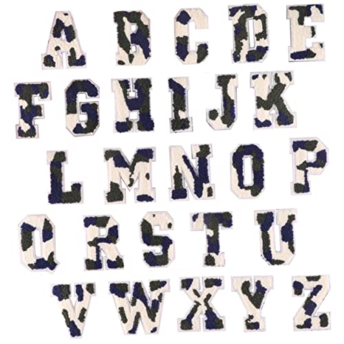 DOITOOL 4 Sätze Buchstaben Patches Zum Aufbügeln Diy Stoffaufnäher Für Kleidung Taschen Und Hüte Dekorative Und Strapazierfähige Flicken Zur Reparatur Und Verzierung 26 Stücke * 4 von DOITOOL