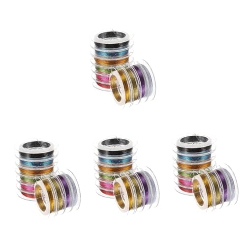 DOITOOL 4 Sätze DIY Schmuckdraht Metall Draht für Schmuckherstellung Vielseitiger Basteldraht für Armbänder Ohrringe und Dekorationen Geeignet für Kreative DIY Projekte von DOITOOL