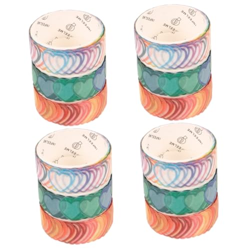 DOITOOL 4 Sätze Dekorative Washi Tape Für Scrapbooking Diy Klebebänder Für Tagebücher Kalender Und Bastelmaterialien Sicher Und Farbecht 3 Rollen * 4 von DOITOOL