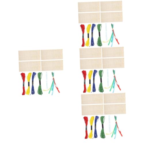 DOITOOL 4 Sätze Diy Holz Lesezeichen Unvollendete Buchzeichen für Holzplatten Aufhängeschnüre Farben von Garn und Kunststoffnadeln für Bastelprojekte und Persönliche DOITOOL 4 Sätze Diy Holz Lesezeichen Unvollendete Buchzeichen für Holzplatten Aufhängeschnüre Farben von Garn und Kunststoffnadeln für Bastelprojekte und Persönliche von DOITOOL