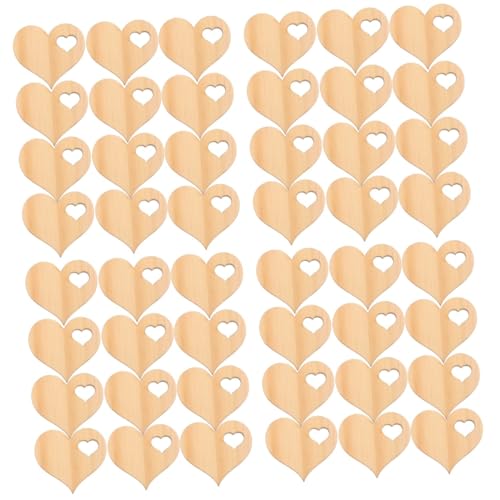 DOITOOL 4 Sätze Diy Holzherzen Zum Basteln Unvollendete Holzscheiben Für Valentinstag Holzdekoration Für Hochzeiten Geschenkanhänger Und Dekoherzen Zum Aufhängen 100 Stück * 4 DOITOOL 4 Sätze Diy Holzherzen Zum Basteln Unvollendete Holzscheiben Für Valentinstag Holzdekoration Für Hochzeiten Geschenkanhänger Und Dekoherzen Zum Aufhängen 100 Stück * 4 von DOITOOL
