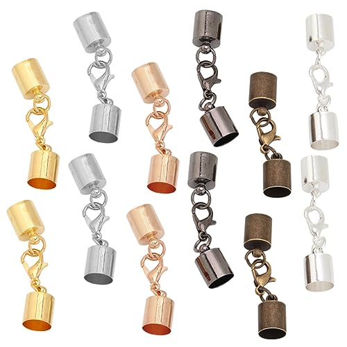 DOITOOL 4 Sätze Diy Schlüsselanhänger Verschlüsse Metall Lobster Claps Für Schmuckherstellung Armbänder Und Zubehör Antikgrün Außen Und Innen 60 Stück * 4 von DOITOOL