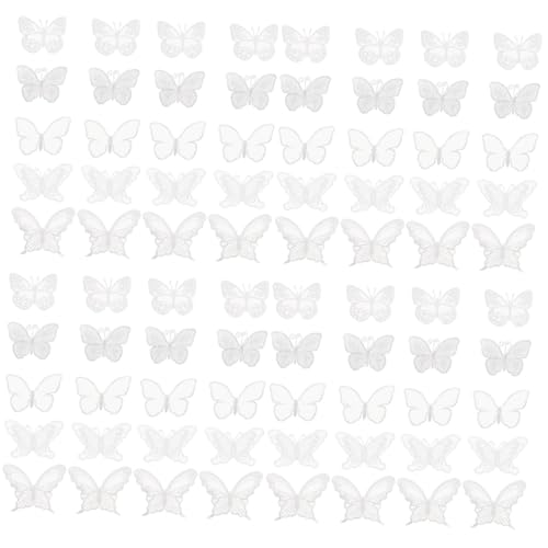 DOITOOL 4 Sätze Diy Schmetterlings Applikationen Bestickte Stoff Patches Für Hochzeitskleider Dekoration Für Kleidung Taschen Hüte Stickerei Für Kreative Projekte 50 Stück * 4 von DOITOOL