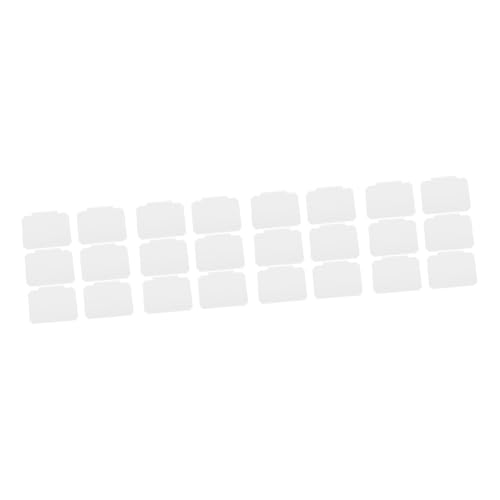 DOITOOL 4 Sätze Etikettenhalter Name Pantry -korb -tags Etiketten Für Behälter Binclips Körbe Etikettenclip Für Korbbehälter Speisekammeretiketten Zum Organisieren Pvc Weiß 8 Stück * 4 von DOITOOL