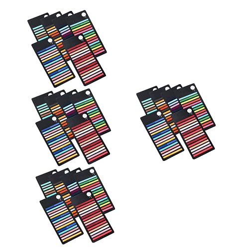 DOITOOL 4 Sätze Farbige Haftnotizen Farbige Registerkarten Streifen Klebrige Indexmarkierungen Farben Pads Registerkarten Für Notebook Klebrige Seitenmarkierungen Das Haustier 6 Stück * 4 von DOITOOL