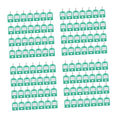 DOITOOL 4 Sätze Farbige Schlüsselanhänger Mit Split Ringen Praktische Id Für Schlüssel Haustiere Hotels Und Robuste Plastikbeschriftung 50 Stück * 4 von DOITOOL