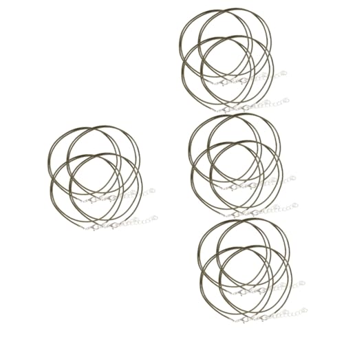 DOITOOL 4 Sätze Halskettenschnur Für Schmuck Diy Kordel Mit Karabinerhaken Vielseitige Schnur Für Armbänder Und Anhänger Strapazierfähiges Und Militärgrün 100 Stück * 4 von DOITOOL