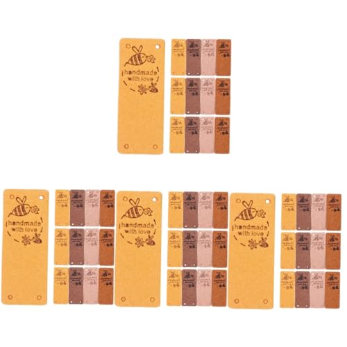 DOITOOL 4 Sätze Handgemachte Nähetiketten Kunstleder Verschiedenen Farben Weiche Diy Freundliche Etiketten Für Kleidung Taschen Hüte Und Mehr 40 Stück * 4 DOITOOL 4 Sätze Handgemachte Nähetiketten Kunstleder Verschiedenen Farben Weiche Diy Freundliche Etiketten Für Kleidung Taschen Hüte Und Mehr 40 Stück * 4 von DOITOOL