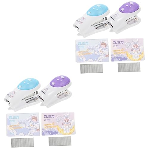 DOITOOL 4 Sätze Handhefter Teiliges Cartoon Design für Schule Büro und Reisen Tragbarer Metallhefters für Schnelles Heften und Bindungen Verarbeitung Schreibtischdekoration DOITOOL 4 Sätze Handhefter Teiliges Cartoon Design für Schule Büro und Reisen Tragbarer Metallhefters für Schnelles Heften und Bindungen Verarbeitung Schreibtischdekoration von DOITOOL