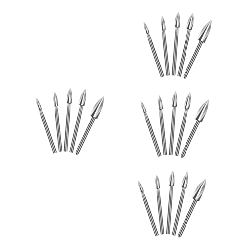 DOITOOL 4 Sätze Holzgravurbohrer Drill -kit Bohrer Für Die Holzbearbeitung Zubehör Für Die Holzbearbeitung Selber Machen Schnitzel-kit Weißer Stahl Silver 5 Stück * 4 DOITOOL 4 Sätze Holzgravurbohrer Drill -kit Bohrer Für Die Holzbearbeitung Zubehör Für Die Holzbearbeitung Selber Machen Schnitzel-kit Weißer Stahl Silver 5 Stück * 4 von DOITOOL