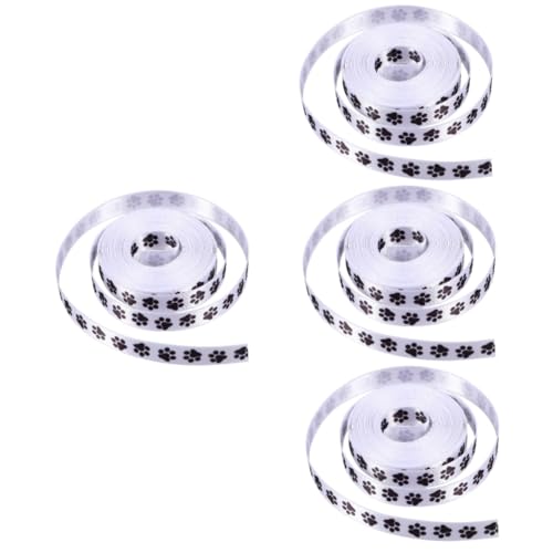 DOITOOL 4 Sätze Hundepfoten Geschenkband Breit Langlebiges Zum Basteln Und Verpacken Von Geschenken Und Projekte 2 Rollen * 4 von DOITOOL