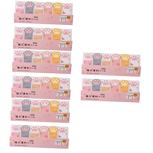 DOITOOL 4 Sätze Katzenpfoten Haftnotizen Selbstklebende Erinnerungszettel Kawaii Lesezeichen Und Notizen Für Schule Büro Und Zuhause Praktische Memo Pads Für Wichtige Notizen 2 Stücke * 4 von DOITOOL