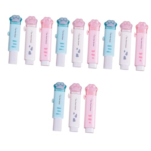 DOITOOL 4 Sätze Katzenpfoten Radiergummi Kleine Kinderkralle Süße Radiergummis Party Spaß Radiergummis Klick Reinigungsstil Rosa Pfoten Radiergummi Schwamm Bezaubernde 3 Stück * 4 von DOITOOL