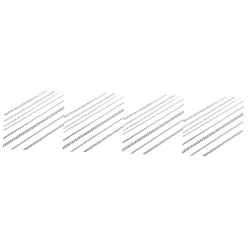 DOITOOL 4 Sätze Ketten Für Schmuckherstellung Teiliges Diy Halskette Und Armband Zubehör Leicht Für Verschiedene Anhänger Und 8 Stücke * 4 von DOITOOL