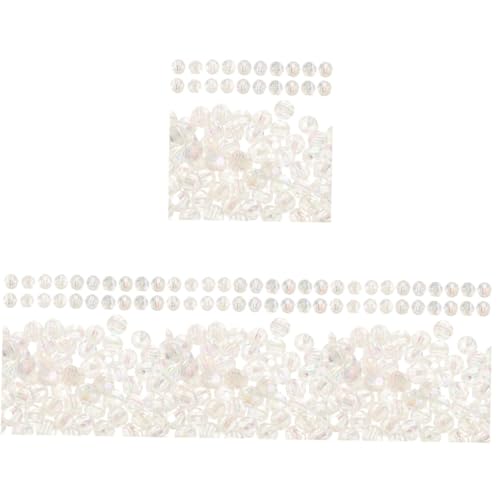 DOITOOL 4 Sätze Kristallperlen Klein Handwerk Facettierte Zwischenperlen Basteln Spacer Klare Perlen Abstandhalter Für Die Schmuckherstellung Runde Distanzperle Harz 100 Stück * 4 DOITOOL 4 Sätze Kristallperlen Klein Handwerk Facettierte Zwischenperlen Basteln Spacer Klare Perlen Abstandhalter Für Die Schmuckherstellung Runde Distanzperle Harz 100 Stück * 4 von DOITOOL