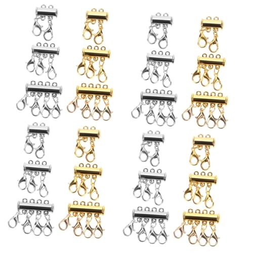 DOITOOL 4 Sätze Layered Necklace Clasp Teiliges Magnetverschluss Für Armbänder Langlebige Und Praktische Schmuckverschlüsse Zur Vermeidung Von Verwicklungen Für 6 Stück * 4 DOITOOL 4 Sätze Layered Necklace Clasp Teiliges Magnetverschluss Für Armbänder Langlebige Und Praktische Schmuckverschlüsse Zur Vermeidung Von Verwicklungen Für 6 Stück * 4 von DOITOOL