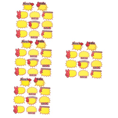 DOITOOL 4 Sätze Leere Sternform Preisetiketten Für Einzelhandel Preisschilder Für Supermärkte Und Geschäfte Einfach Zu Verwenden Für Verkaufsförderung Und Preisgestaltung 400 Stück * 4 von DOITOOL