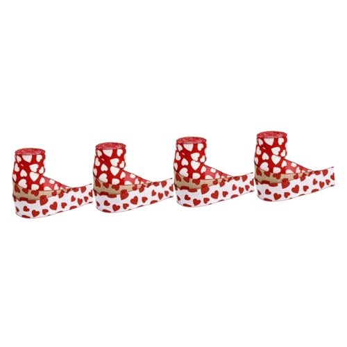 DOITOOL 4 Sätze Liebesband Herzen Dünn Rosa Schleife Schleifen Zum Verpacken Bänder Zum Basteln Trimmen Grünes Drahtband Band Mit Seide Wickelband Eisendraht 3 Rollen * 4 DOITOOL 4 Sätze Liebesband Herzen Dünn Rosa Schleife Schleifen Zum Verpacken Bänder Zum Basteln Trimmen Grünes Drahtband Band Mit Seide Wickelband Eisendraht 3 Rollen * 4 von DOITOOL