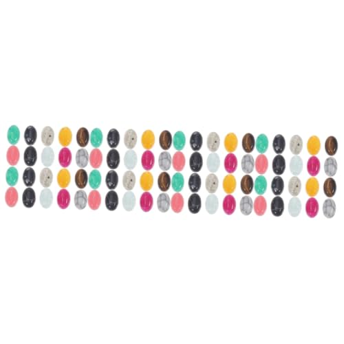 DOITOOL 4 Sätze Natürliche Cabochons Steine Für Schmuckherstellung Diy Handgemachte Charms Zufällige Farben Edelsteine Für Ohrringe Armbänder Dekoration 20 Stück * 4 von DOITOOL