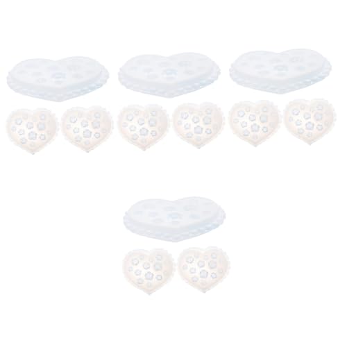 DOITOOL 4 Sätze Rosenschimmel Für Herstellung Schmuckformen Diy Halskette Anhänger Silikonform Ornament Silikonform Halsketten-anhängerform Aus Epoxidharz Harzformen Kieselgel 3 Stück * 4 von DOITOOL