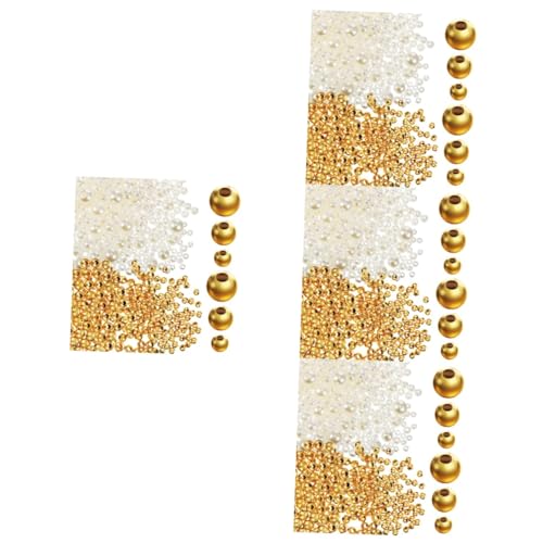 DOITOOL 4 Sätze Schmuck Zwischenperlen Perlen Goldperlen Mischgrößen Perlen Für Diy Schmuckherstellung Armbänder 900 Stück * 4 DOITOOL 4 Sätze Schmuck Zwischenperlen Perlen Goldperlen Mischgrößen Perlen Für Diy Schmuckherstellung Armbänder 900 Stück * 4 von DOITOOL