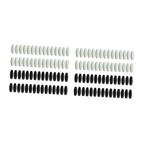DOITOOL 4 Sätze Sicherheitsverschluss Kunststoff Verschlüsse Für Diy Bastelprojekte Große Schwarze Und Weiße Clips Zum Verbinden Von Schnüren Armbändern Und 100 Stück * 4 von DOITOOL