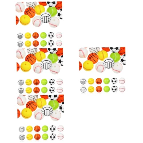 DOITOOL 4 Sätze Silikonperlen Perlen Für Armbandgestaltung Runde Perlen Mit Löchern Vielseitige Bastelbedarfsartikel Verschiedenen Designs Und Farben 30 Stück * 4 DOITOOL 4 Sätze Silikonperlen Perlen Für Armbandgestaltung Runde Perlen Mit Löchern Vielseitige Bastelbedarfsartikel Verschiedenen Designs Und Farben 30 Stück * 4 von DOITOOL