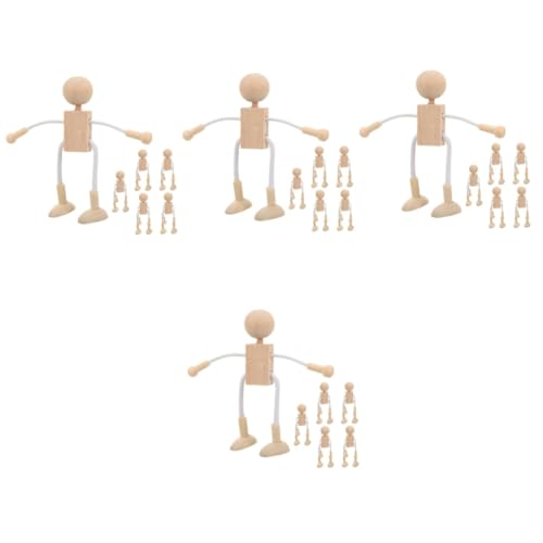 DOITOOL 4 Sätze Teiliges Holzpuppen Unfertige Holzfiguren Für Diy Bastelprojekte Glatte Oberfläche Zum Bemalen Und Gestalten Holzspielzeuge Für Erwachsene 6 Stück * 4 DOITOOL 4 Sätze Teiliges Holzpuppen Unfertige Holzfiguren Für Diy Bastelprojekte Glatte Oberfläche Zum Bemalen Und Gestalten Holzspielzeuge Für Erwachsene 6 Stück * 4 von DOITOOL