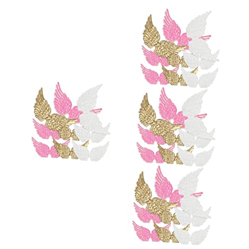 DOITOOL 4 Sätze Teiliges Miniatur Engelsflügel Patches Für Diy Bastelprojekte Gold Pastellrosa Und Weiß Dekorative Flügel Für Kostüme Rucksäcke Und Accessoires 36 Stück * 4 DOITOOL 4 Sätze Teiliges Miniatur Engelsflügel Patches Für Diy Bastelprojekte Gold Pastellrosa Und Weiß Dekorative Flügel Für Kostüme Rucksäcke Und Accessoires 36 Stück * 4 von DOITOOL