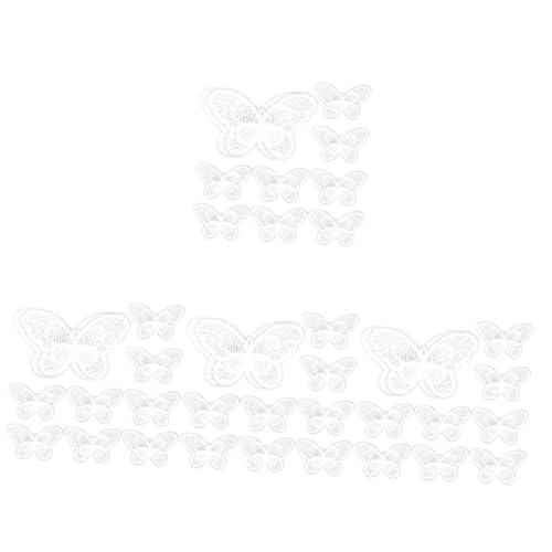 DOITOOL 4 Sätze Teiliges Schmetterlings Patches Zum Aufbügeln Dekorative Flicken Für Kleidung Hüte Und Diy Projekte Für Bastelarbeiten Reparatur Von Textilien 10 Stück * 4 von DOITOOL