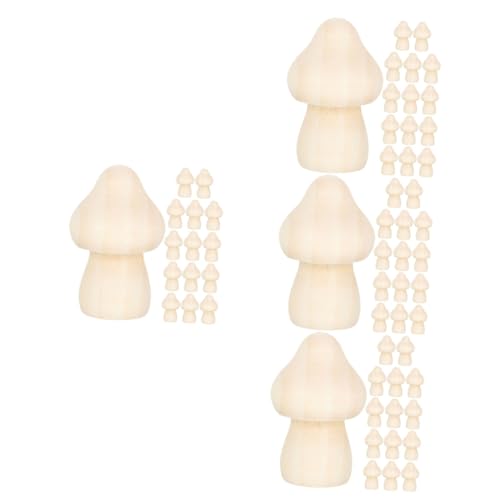 DOITOOL 4 Sätze Teiliges Unbemalter Holzpilze Diy Holzfiguren Für Kinderprojekte Schreibtischdekoration Und Bastelarbeiten Für Partys Und Gestaltung 15 Stück * 4 DOITOOL 4 Sätze Teiliges Unbemalter Holzpilze Diy Holzfiguren Für Kinderprojekte Schreibtischdekoration Und Bastelarbeiten Für Partys Und Gestaltung 15 Stück * 4 von DOITOOL