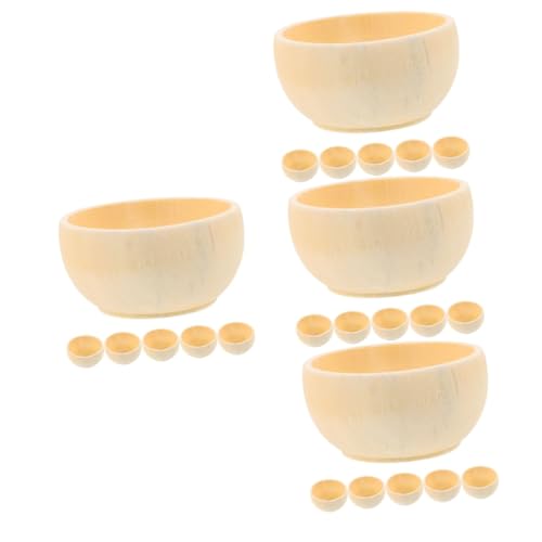 DOITOOL 4 Sätze Teiliges Unbemalter Holzschalen Für Diy Projekte Kleine Natürliche Holzschalen Zum Bastelarbeiten Und Dekoration 6 Stück * 4 DOITOOL 4 Sätze Teiliges Unbemalter Holzschalen Für Diy Projekte Kleine Natürliche Holzschalen Zum Bastelarbeiten Und Dekoration 6 Stück * 4 von DOITOOL