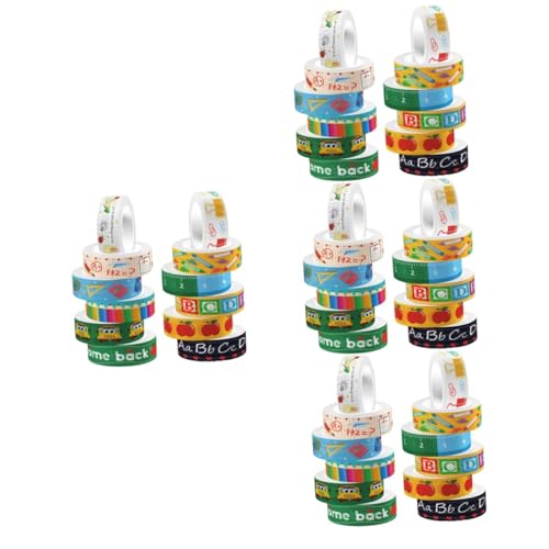 DOITOOL 4 Sätze Transparente Washi Tapes Für Diy Projekte Multifunktionale Bastel Tapes Für Scrapbooking Planer Dekorative Aufkleber Für Handarbeiten 12 Rollen * 4 von DOITOOL