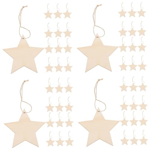 DOITOOL 4 Sätze Unvollendete Holzsterne für DIY Dekoration für Handwerk und Bastelprojekte mit Glatter Oberfläche für Gestaltung und DOITOOL 4 Sätze Unvollendete Holzsterne für DIY Dekoration für Handwerk und Bastelprojekte mit Glatter Oberfläche für Gestaltung und von DOITOOL
