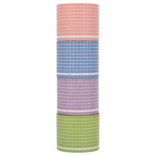 DOITOOL 4 Sätze Washi Tape Quadratische Klebebänder Für Scrapbooking Journaling Und Diy Projekte Bastelmaterialien Für Tagebuch Fotoalben Und Kreative 4 Stück * 4 von DOITOOL