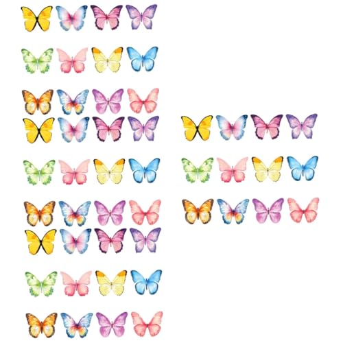 DOITOOL 4 Sätze Wasserfarben Schmetterling Notizblätter Abreißbare Memo Pads Für Büro Und Praktische Haftnotizen Für Kreative Notizen Und Erinnerungen 12 Stück * 4 von DOITOOL