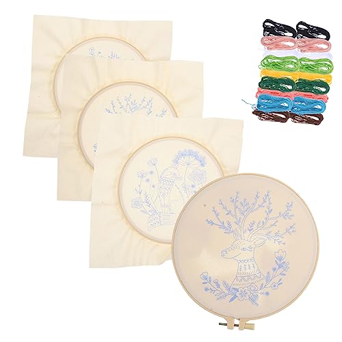 DOITOOL 4 Sets Stickmaterialpaket Kreuz Anfänger DIY Stickzubehör Für Stickerei DIY Kit Handstickset Stickmaterial Stickübungszubehör Polyester DOITOOL 4 Sets Stickmaterialpaket Kreuz Anfänger DIY Stickzubehör Für Stickerei DIY Kit Handstickset Stickmaterial Stickübungszubehör Polyester von DOITOOL