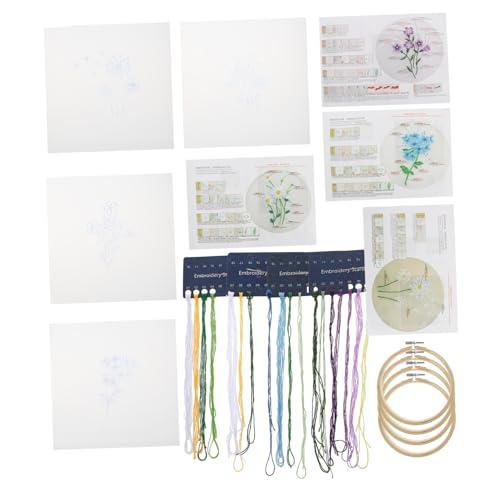 DOITOOL 4 Sets Stickset Kreuzstich Anfänger Sets Blumenstich Blumenmuster Stickzubehör Herstellung Von Stoffblumen Näh Handarbeitsset Stick Stickwerkzeuge Abs DOITOOL 4 Sets Stickset Kreuzstich Anfänger Sets Blumenstich Blumenmuster Stickzubehör Herstellung Von Stoffblumen Näh Handarbeitsset Stick Stickwerkzeuge Abs von DOITOOL