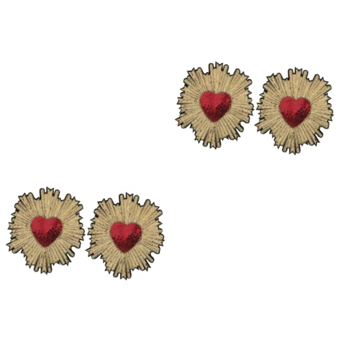 DOITOOL 4 Stck. Heart Aufnäher Teilig Pailletten Stickerei Applikation zum Aufbügeln für Kleidung DIY Nähzubehör Textil Reparatur und Dekoration DOITOOL 4 Stck. Heart Aufnäher Teilig Pailletten Stickerei Applikation zum Aufbügeln für Kleidung DIY Nähzubehör Textil Reparatur und Dekoration von DOITOOL