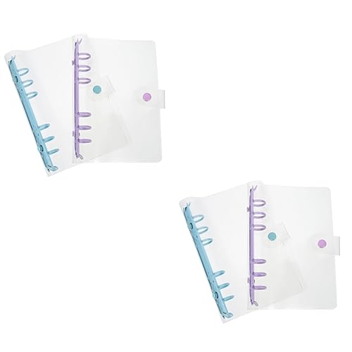 DOITOOL 4 Stck. Ringbuch Einband Teiliges Holunderlila Himmelblau Transparente Loseblatt Ordner Leicht Robust Schutz für Scrapbook Binder für Schule Büro DOITOOL 4 Stck. Ringbuch Einband Teiliges Holunderlila Himmelblau Transparente Loseblatt Ordner Leicht Robust Schutz für Scrapbook Binder für Schule Büro von DOITOOL