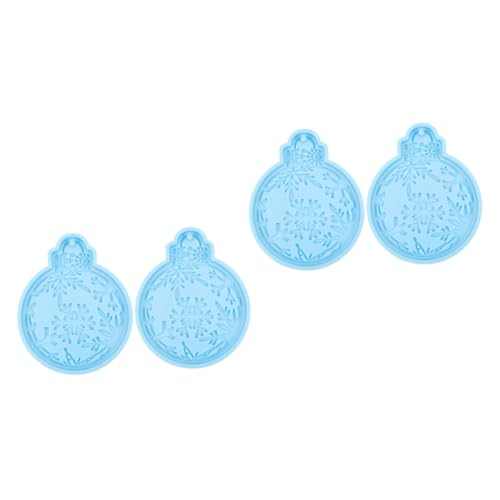 DOITOOL 4 Stk. Teiliges Silikonform Weihnachtsanhänger DIY Gießform für Kreative Epoxidharz Anhänger Basteln Langlebig Sicher mit Glatter Oberfläche für Individuelle Weihnachtsdekorationen von DOITOOL