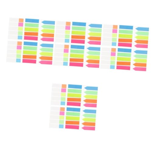 DOITOOL 4 Stück 6 Notizen Memo Etiketten Pastell Durchscheinende Buchregister Lesestreifen Seitenmarkierungen Klarer Index Anmerkung Haftnotizen Schreibwaren Notizbücher Notizsatzstreifen von DOITOOL