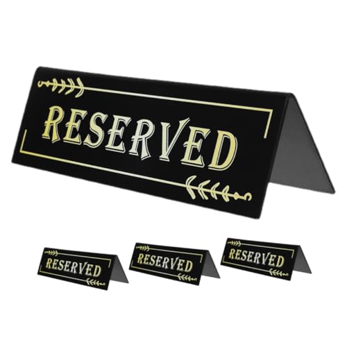 DOITOOL 4 Stück Acryl Reserviert Schilder Leichtes Tischschild für Restaurant Hochzeit Party Wiederverwendbar Kratzfest Klar Lesbar DOITOOL 4 Stück Acryl Reserviert Schilder Leichtes Tischschild für Restaurant Hochzeit Party Wiederverwendbar Kratzfest Klar Lesbar von DOITOOL