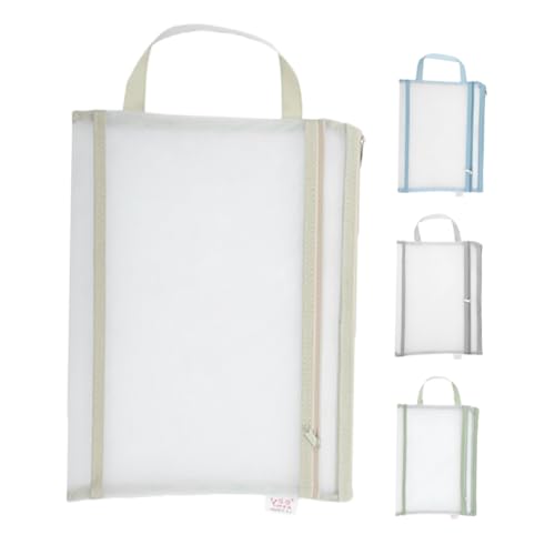 DOITOOL 4 Stück Aktentasche Maschenstiftbeutel Taschen Federmäppchen groß Mesh-Tasche mit Reißverschluss Mappe mit Reißverschluss Dokumentordner mit Reißverschluss Dokumentbeutel Plastik DOITOOL 4 Stück Aktentasche Maschenstiftbeutel Taschen Federmäppchen groß Mesh-Tasche mit Reißverschluss Mappe mit Reißverschluss Dokumentordner mit Reißverschluss Dokumentbeutel Plastik von DOITOOL