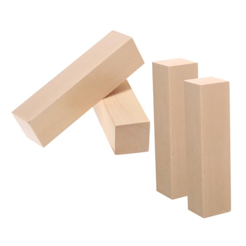 DOITOOL 4 Stück Basswood Schnitzholz Blöcke Unbehandelte Holzblöcke Rechteckige Schnitzblöcke Für DIY Holzschnitzen Modellbau Bastelprojekte DOITOOL 4 Stück Basswood Schnitzholz Blöcke Unbehandelte Holzblöcke Rechteckige Schnitzblöcke Für DIY Holzschnitzen Modellbau Bastelprojekte von DOITOOL